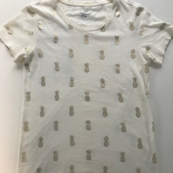 J. Crew Tops - Pineapple Print J.Crew Tshirt